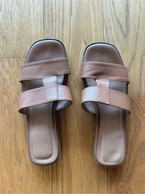 Style & Co. Women's Slide Sandals in Brown